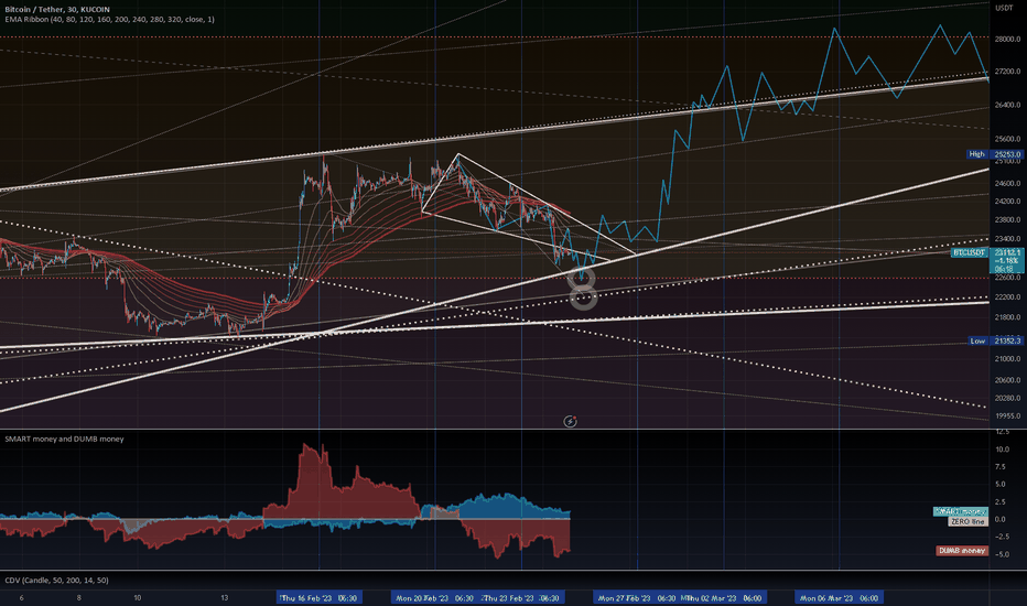 Mock Up Price Action for BTC I'll Be Tracking Through Weekend
