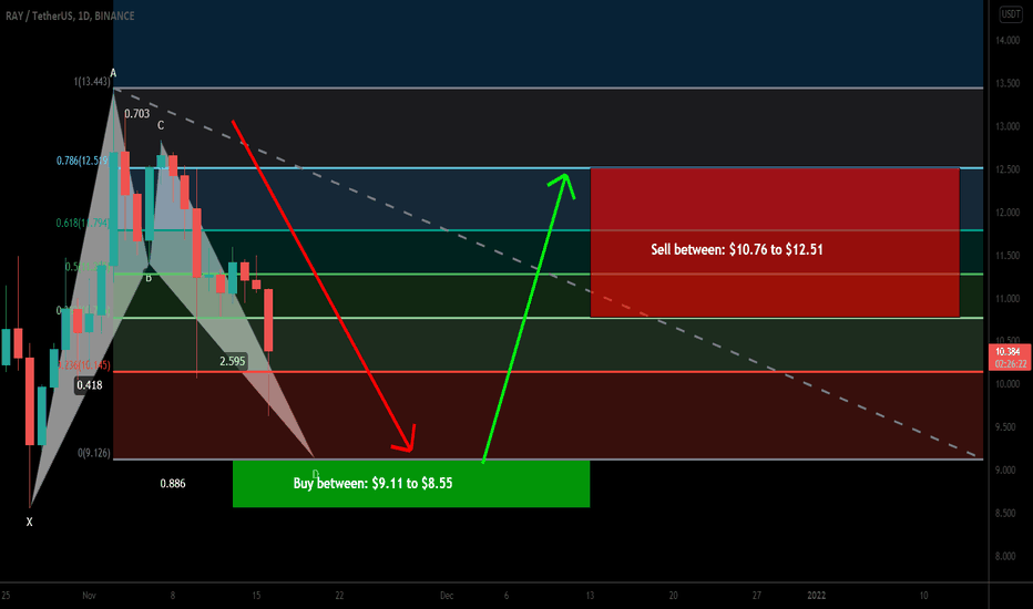 Raydium (RAY) forming bullish BAT pattern for next pump