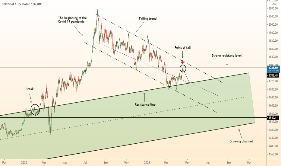 DeGRAM | GOLD completion of growth at resistance level/ Fall
