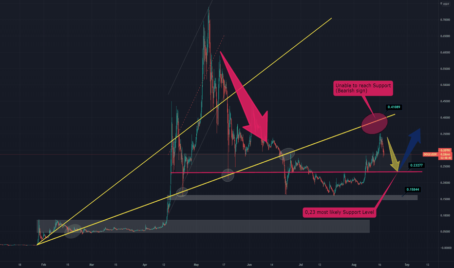 DOGECOIN- 🐾 Still looks Bearish 🦴