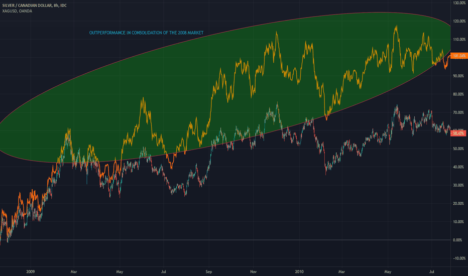 2008 Consolidation of Silver - Significant Outperformance in USD