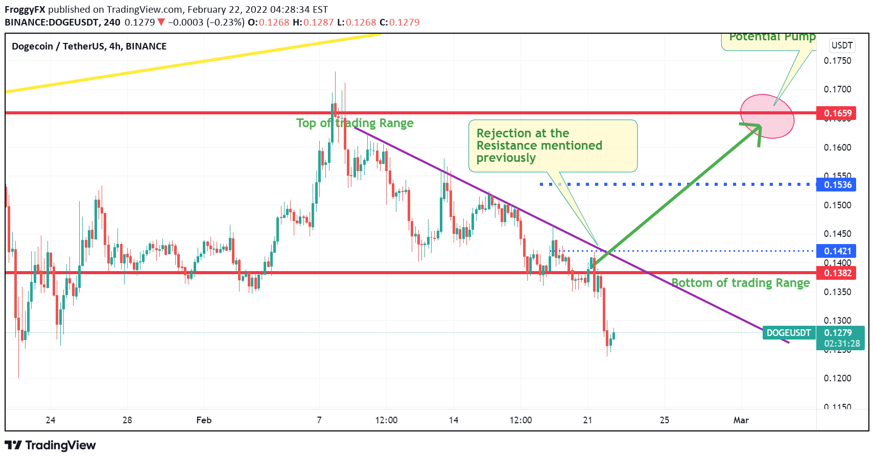 BINANCE:DOGEUSDT Idea Chart Image by FroggyFX