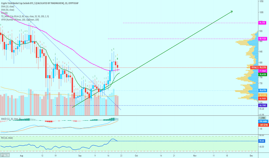 [TOTAL2] Altcoins Start Printing New Highs | All Exchanges!