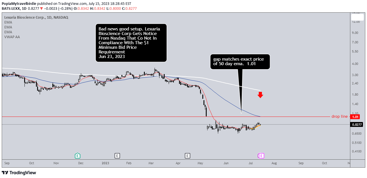 NASDAQ:LEXX Idea Chart Image by PopiaMytravelbirdie