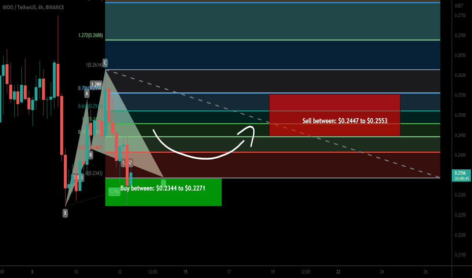 WOO Network (WOO) formed bullish Cypher for upto 12% pump