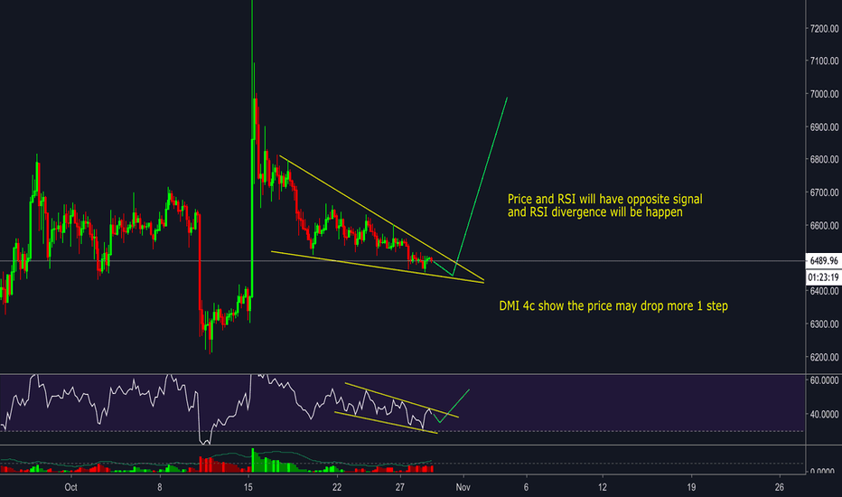 Bitcoin (BTC/USDT) - May have RSI divergence
