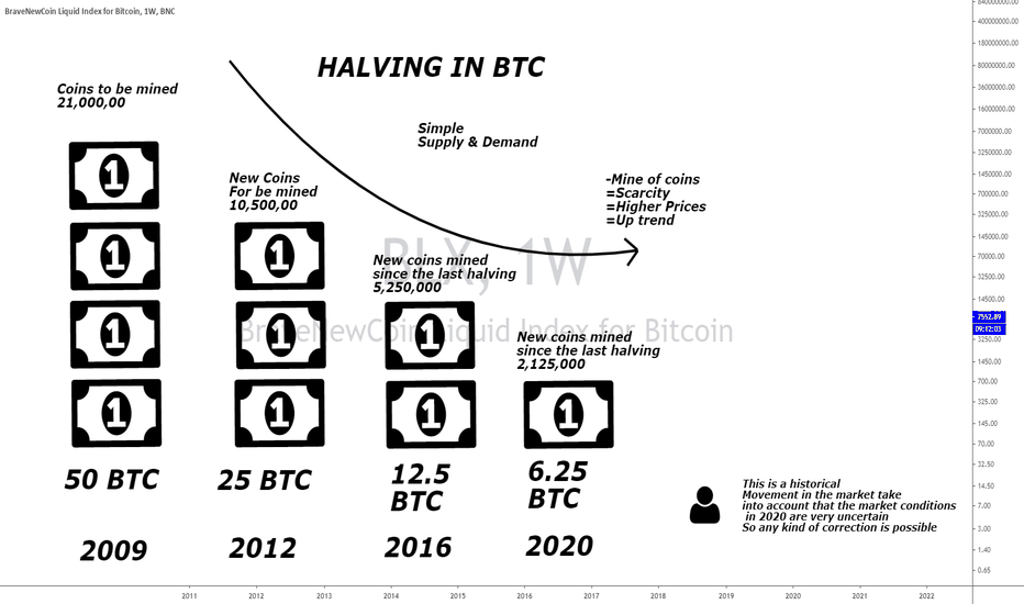 Halving In BTC Ilustration
