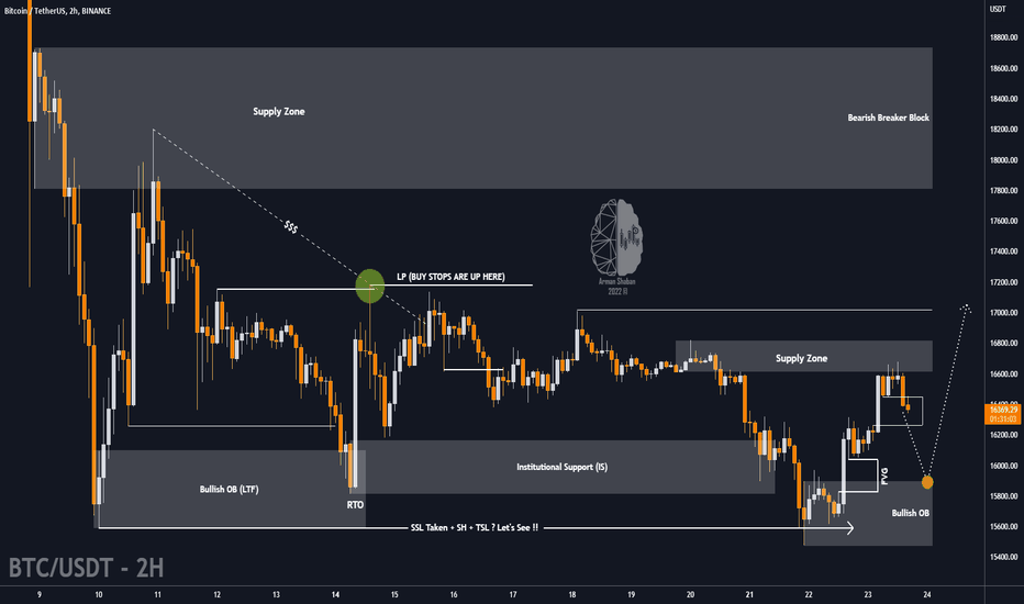 $BTC NEW TA : 📈 LONG or SHORT 📉 ?
