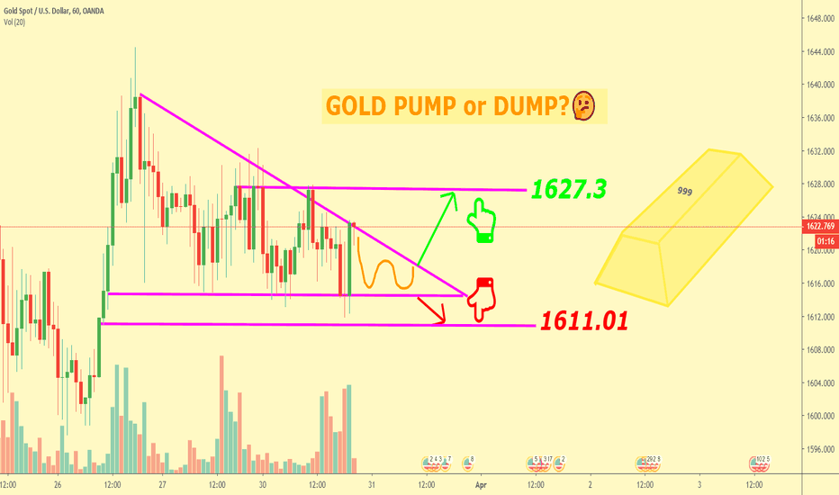 XAU USD GOLD PUMP or DUMP ๐ญ???