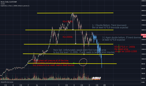 BTC - Not Enough Buy Pressure, Double Bottle , Danger