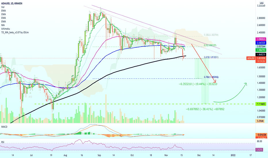 Cardano Prepares For Correction (20% to 38%)