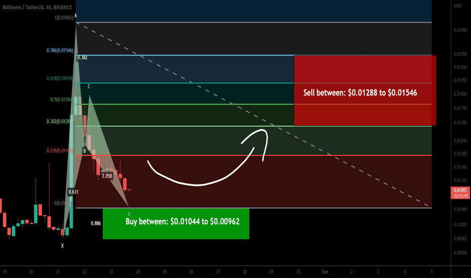 BitShares (BTS) forming bullish BAT for upto 60.50