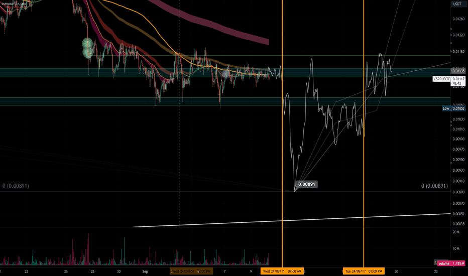 Mock Up Price Action for CSPR w/ Timeline | Near Term (1HR)