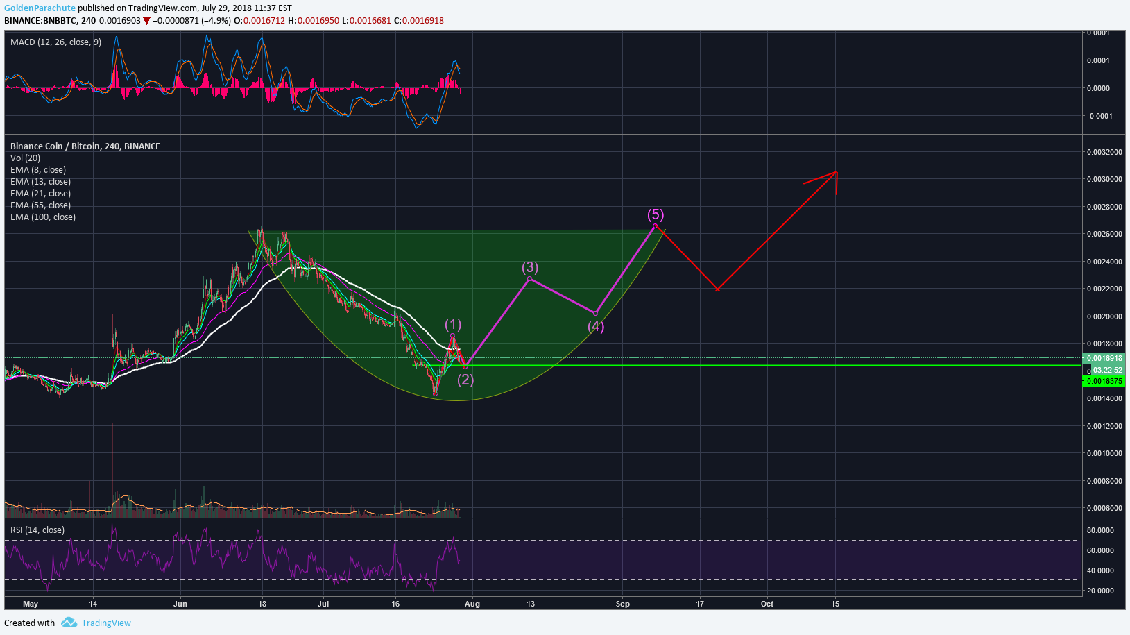 BINANCE:BNBBTC Idea Chart Image by GoldenParachute