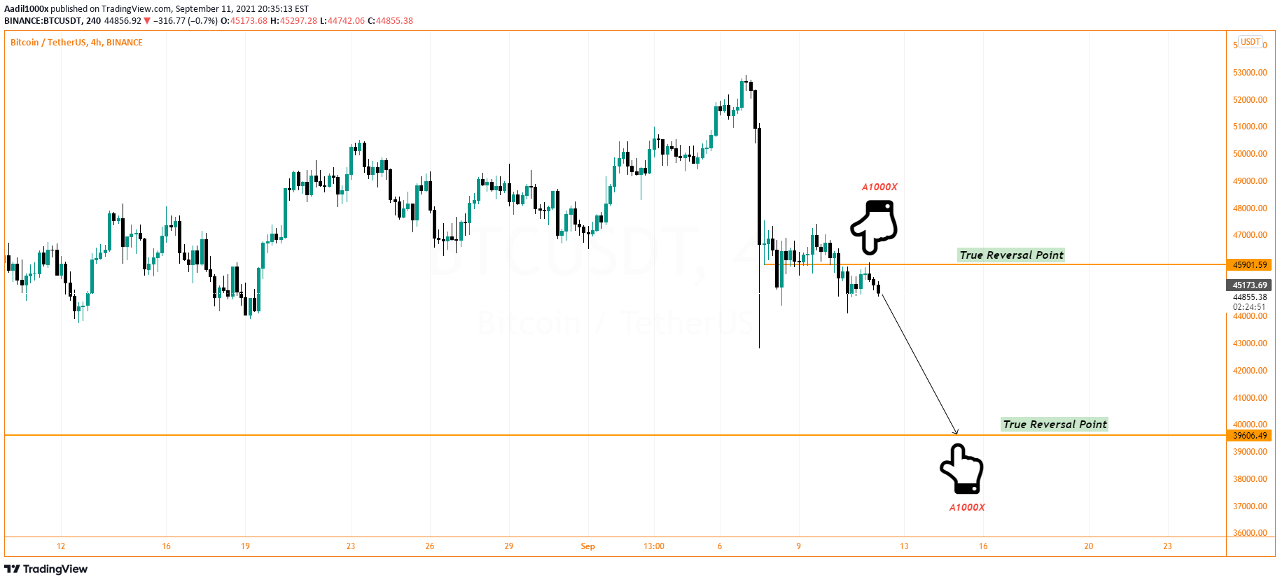 BINANCE:BTCUSDT Idea Chart Image by Aadil1000x