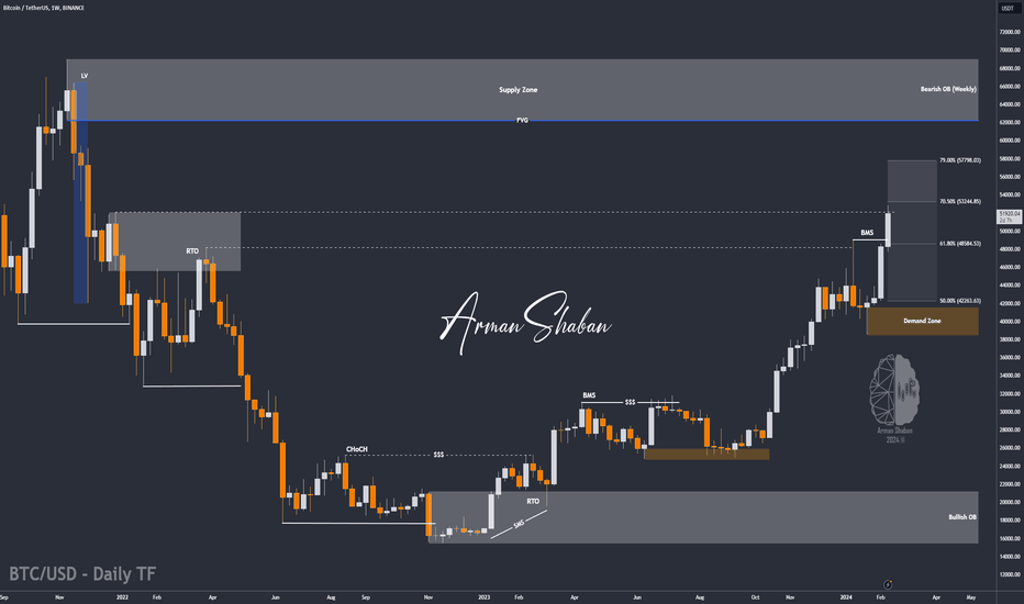 💎 BTC/USDT - The Next Target is $62000, But? (READ THE CAPTION)