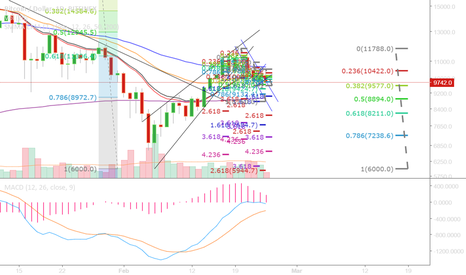 Fibonnaci Levels Forecast with larger chart.