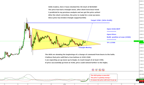 BCHUSD Perfect Triangle Moving 