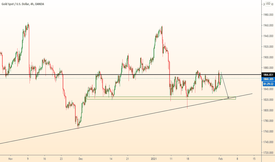 GOLD comes to strong resistance/ Fall