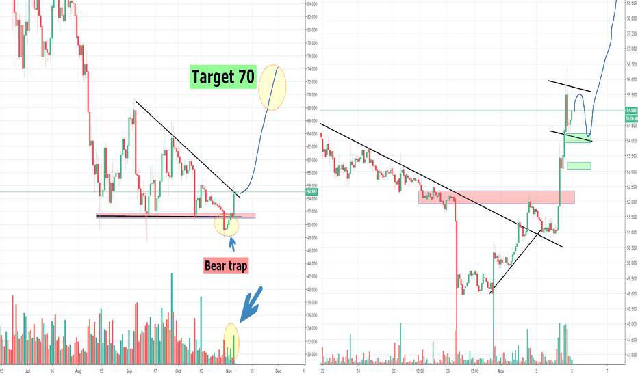 LTC Litecoin, Bear trap and Counter Move to 70?