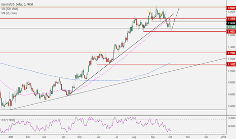 EURUSD: Speculating on trend resumption