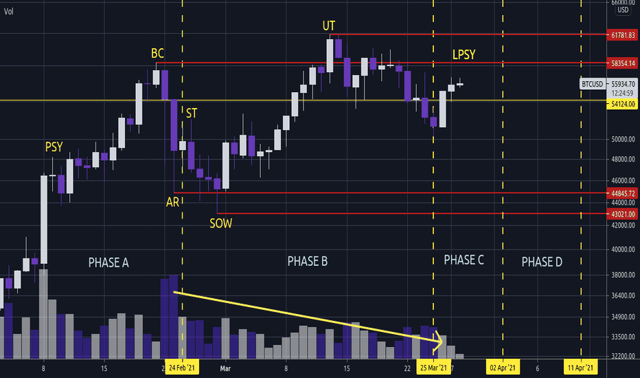 Bitcoin is in Wyckoff Distribution Schematic 2