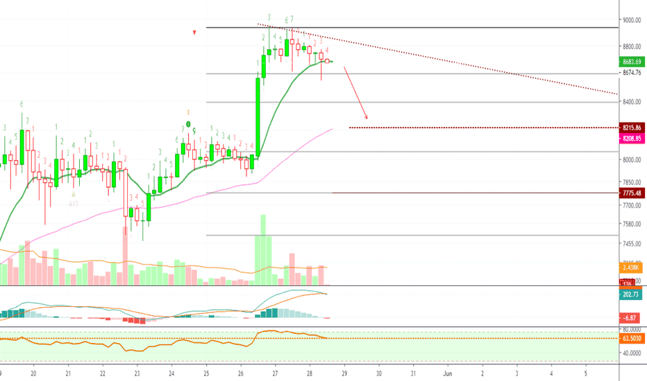 Bitcoin Starts To Retrace, Aims at $8210 Before $9999