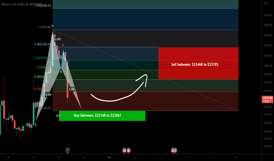 Bitcoin (BTC) forming bullish BAT for another price reversal
