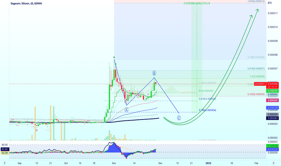 Dogecoin vs Bitcoin | Correction & New Bullish Wave Target 200%+