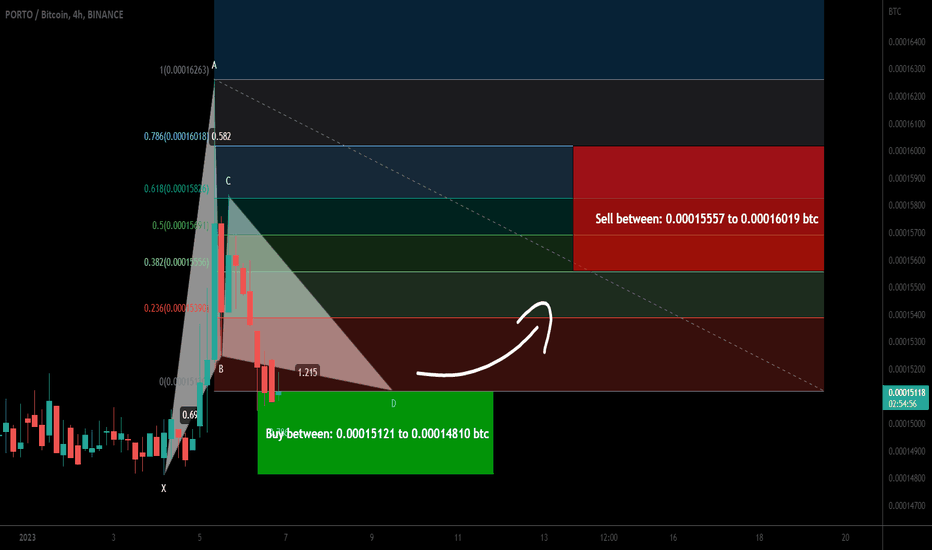 FC Porto Fan Token (PORTO) formed Gartley | Good buy opportunity