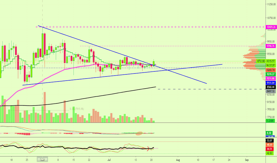 Bitcoin Goes Bullish... Where To Next? $9800 or $10,400?