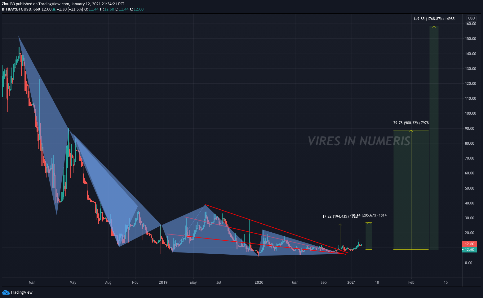 BITBAY:BTGUSD Idea Chart Image by Zivul33