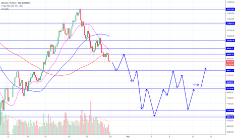 BTC Short term Expected movements feb 25 to march 5th