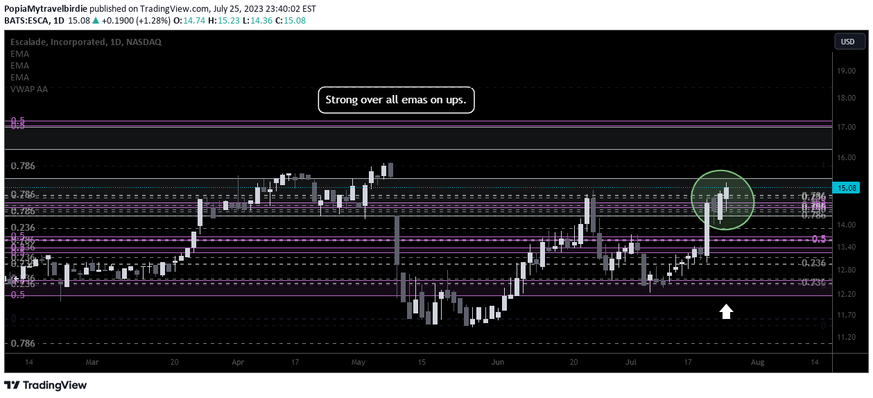 NASDAQ:ESCA Idea Chart Image by PopiaMytravelbirdie