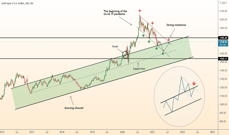 DeGRAM | GOLD fall and then rise to resistance