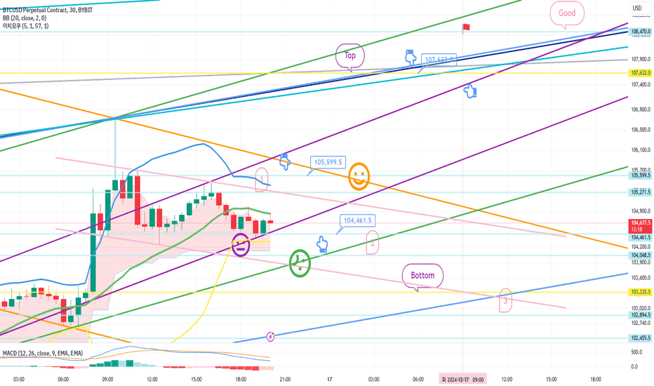 (우수멤버전용) BTCUSD 12월 16일 비트코인 Bybit 차트분석입니다.