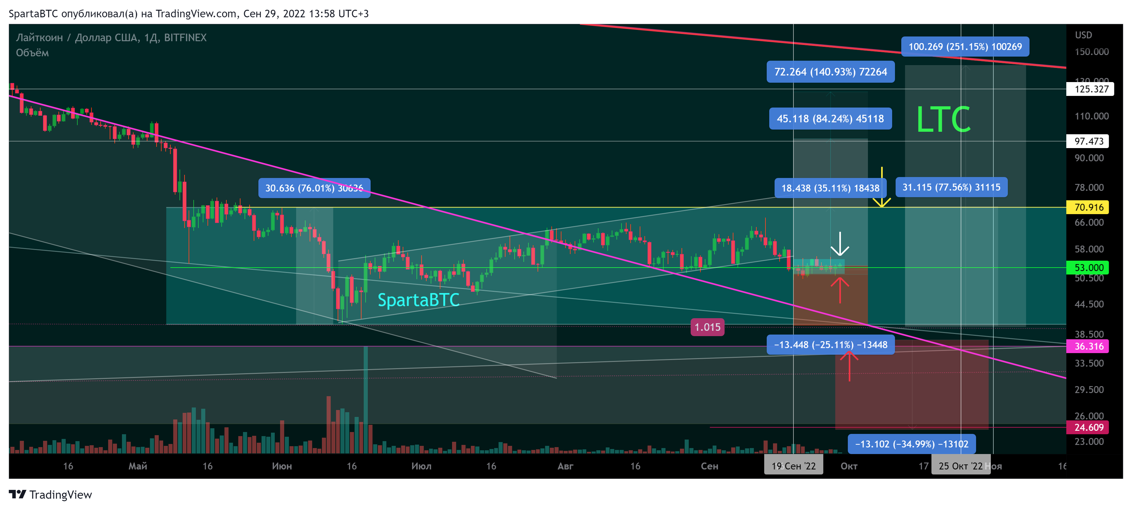 BITFINEX:LTCUSD Chart Image by SpartaBTC