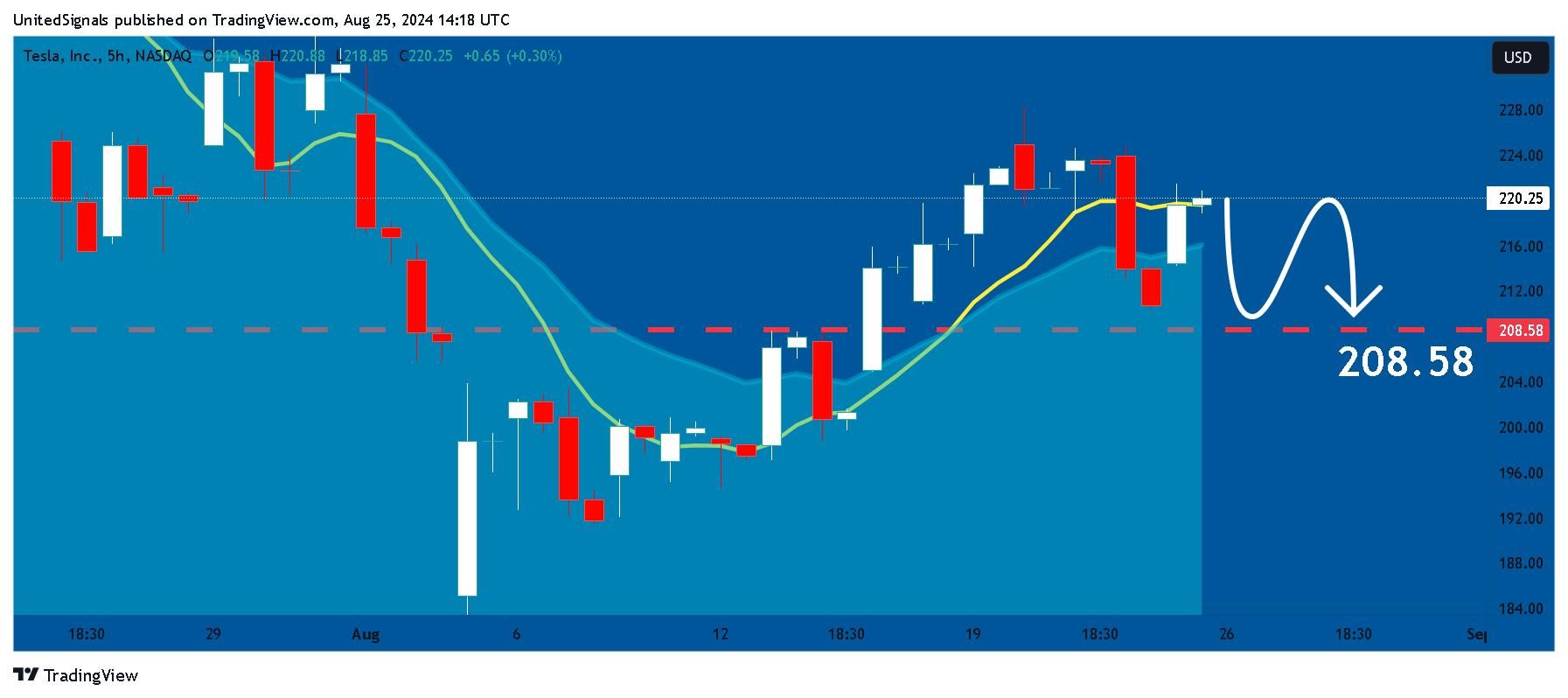 BATS:TSLA Chart Image by UnitedSignals