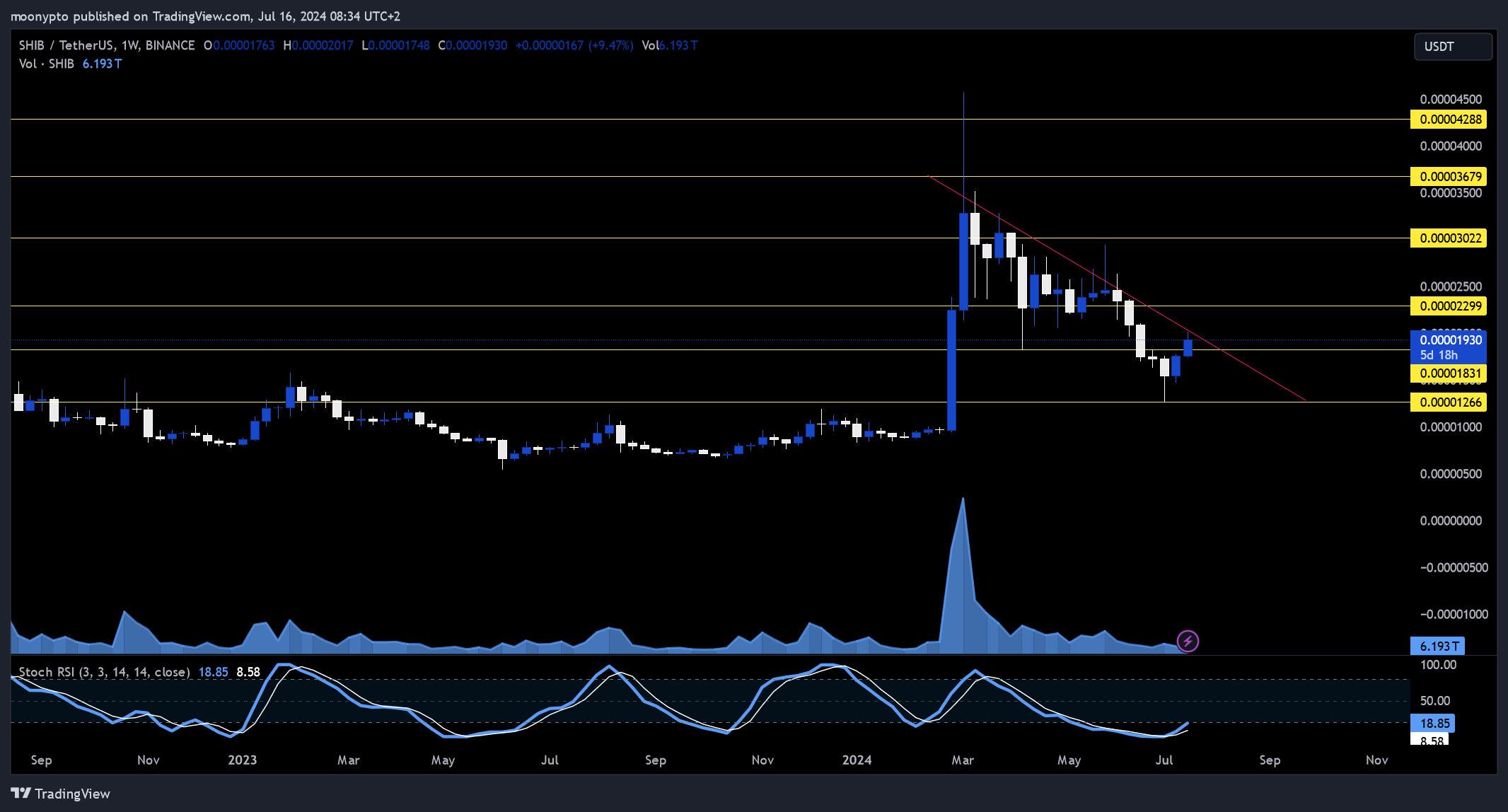 BINANCE:SHIBUSDT Chart Image by moonypto