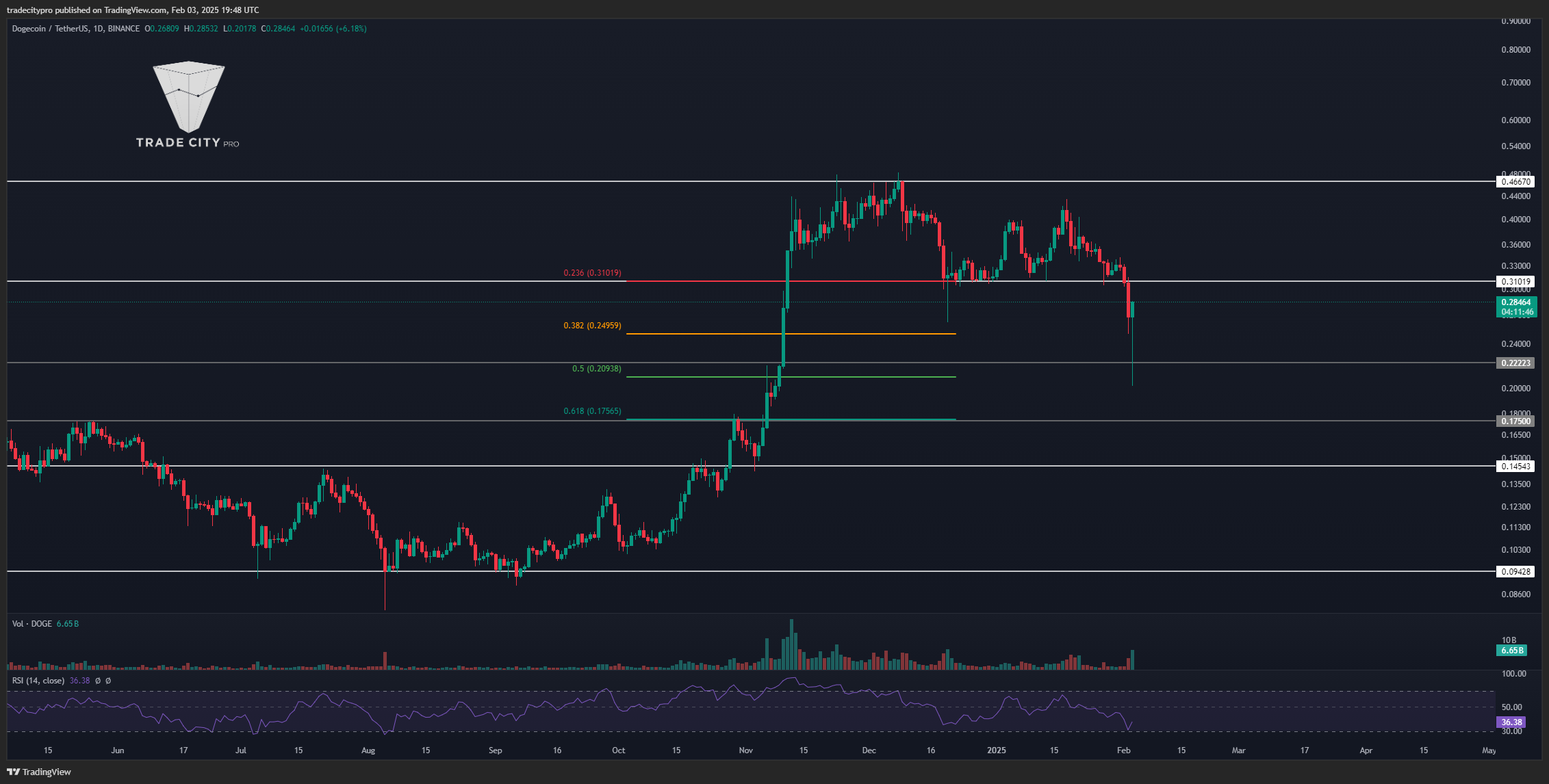 BINANCE:DOGEUSDT Chart Image by tradecitypro
