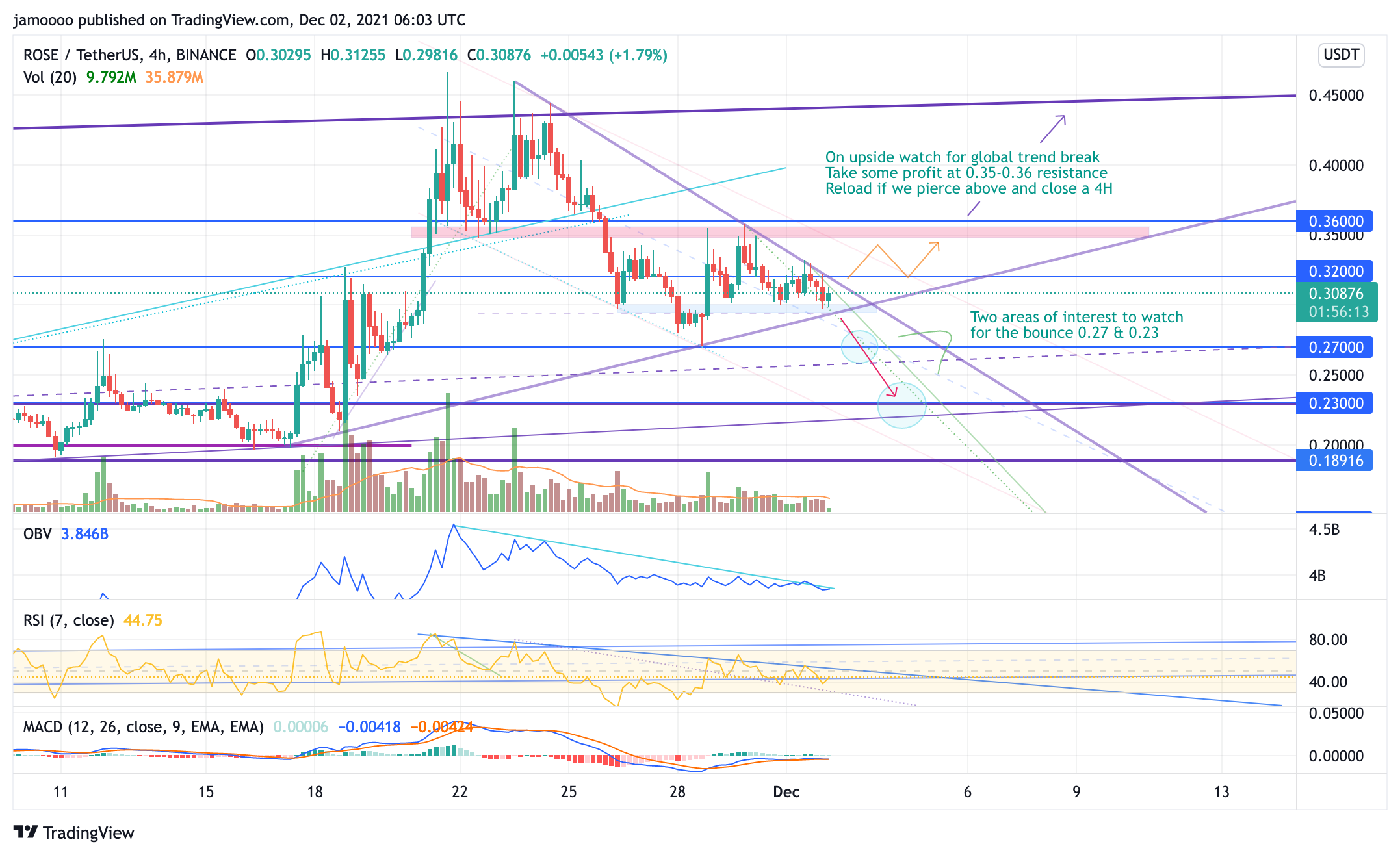 BINANCE:ROSEUSDT Chart Image by jamoooo