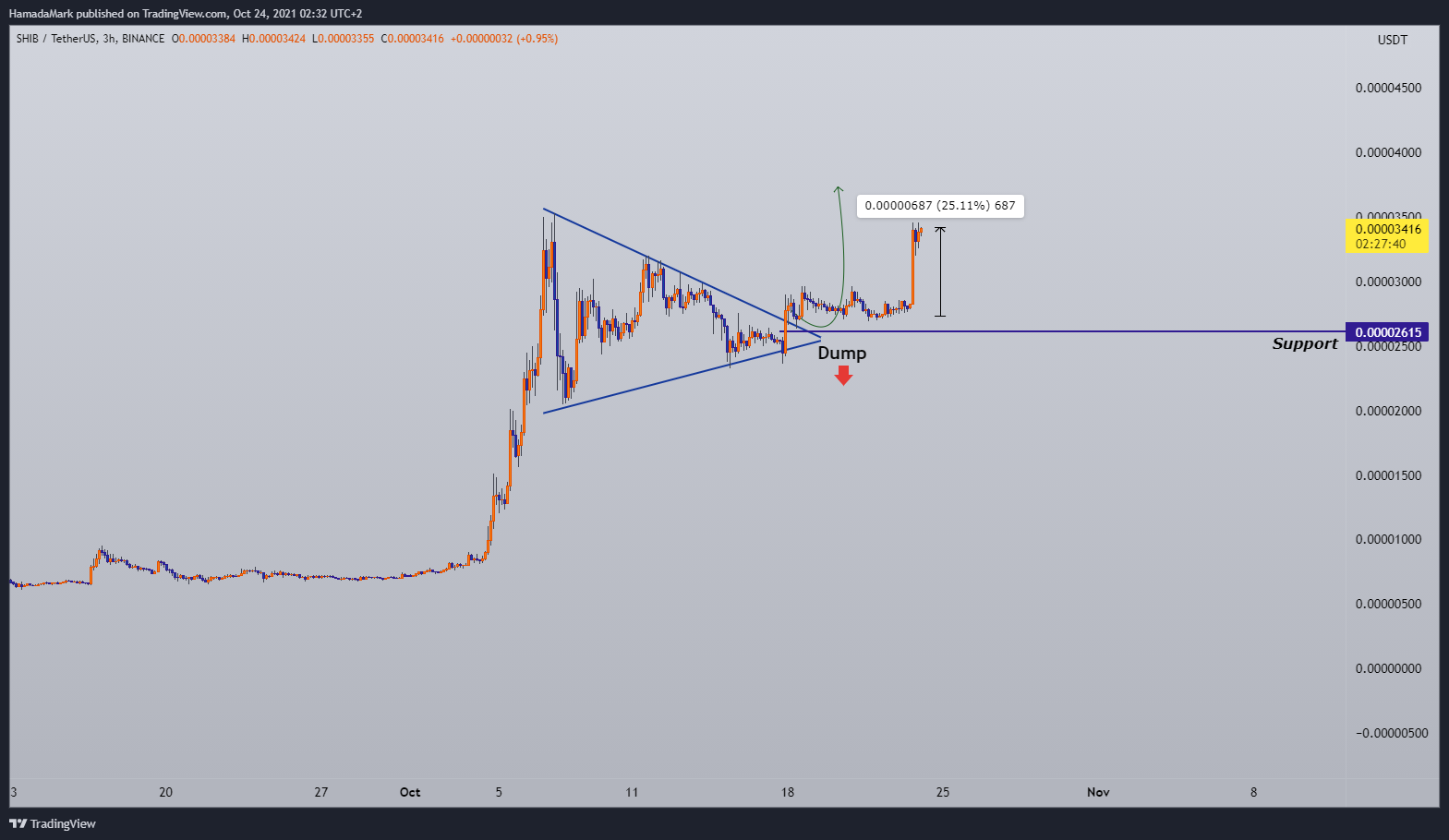 BINANCE:SHIBUSDT Chart Image by HamadaMark