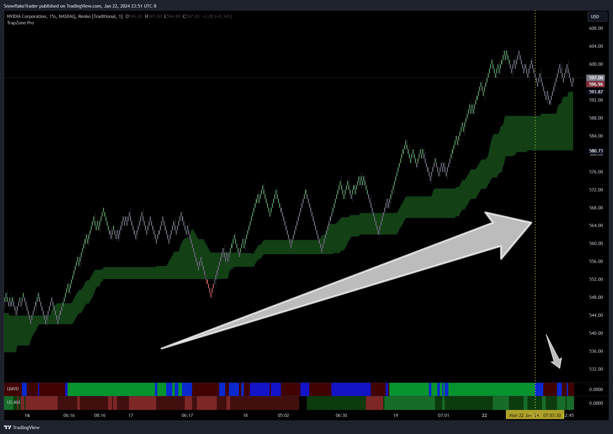NASDAQ:NVDA Chart Image by SnowflakeTrader