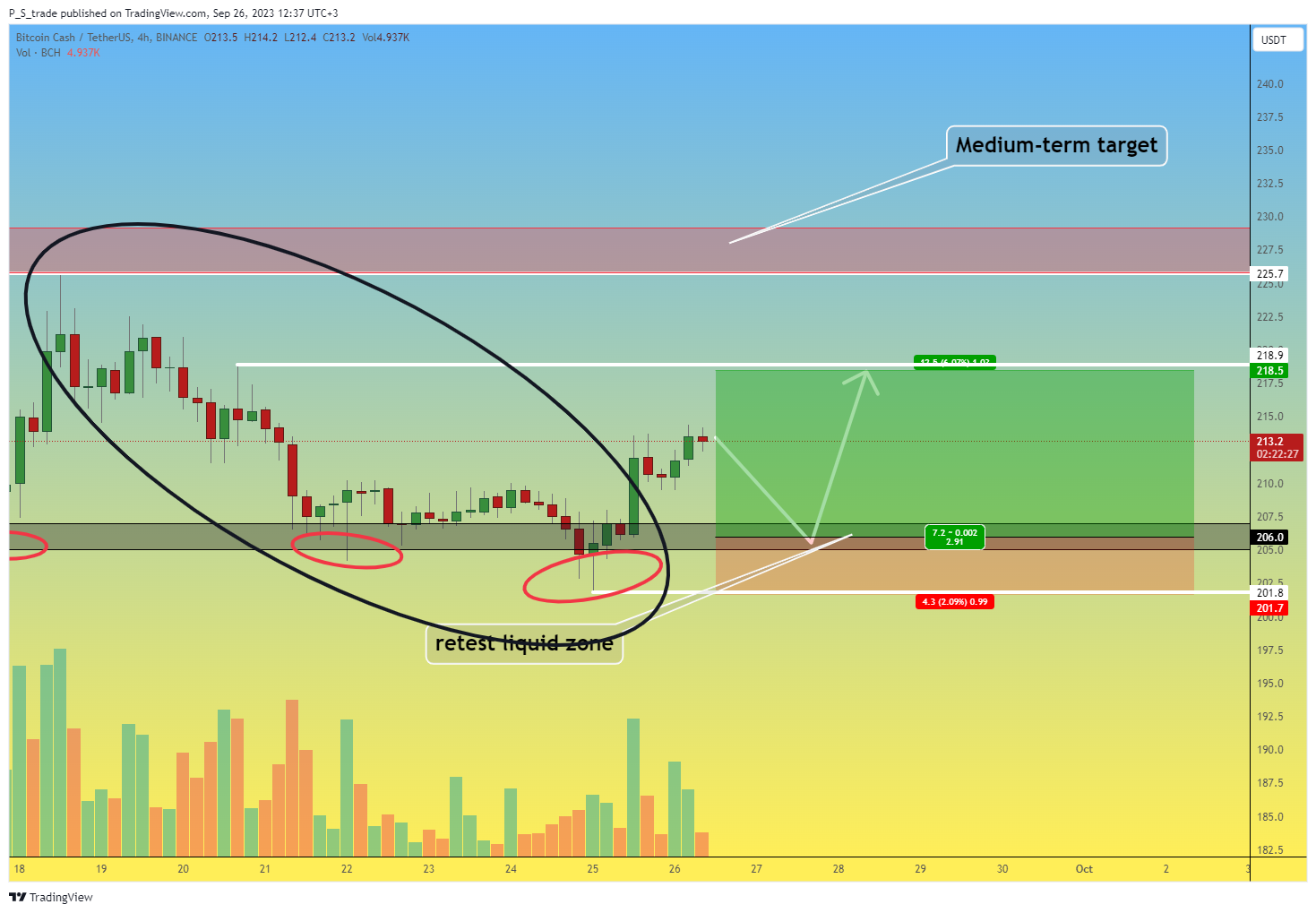 BINANCE:BCHUSDT Chart Image by P_S_trade