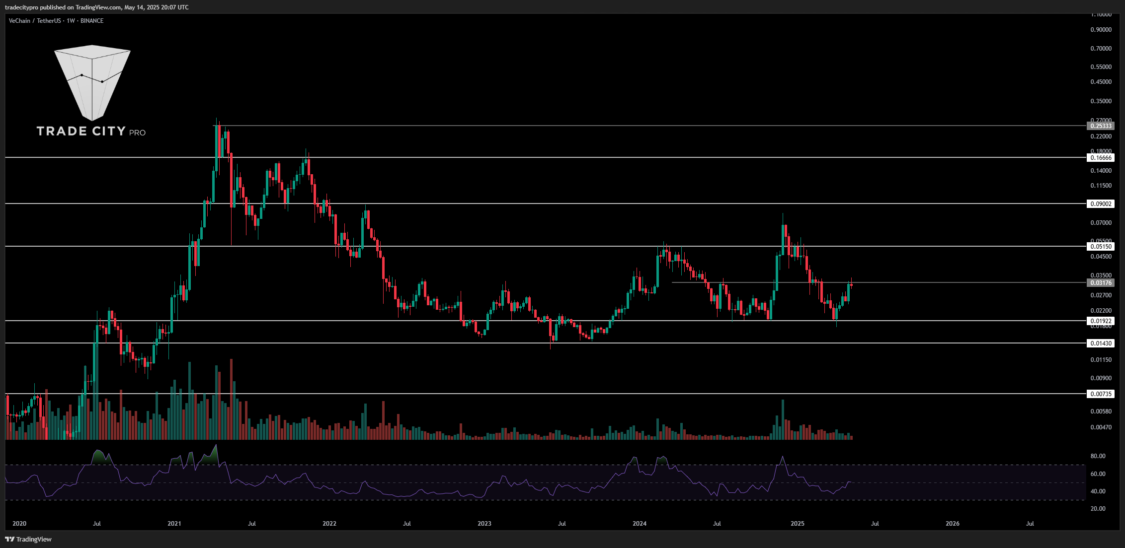 BINANCE:VETUSDT Chart Image by tradecitypro