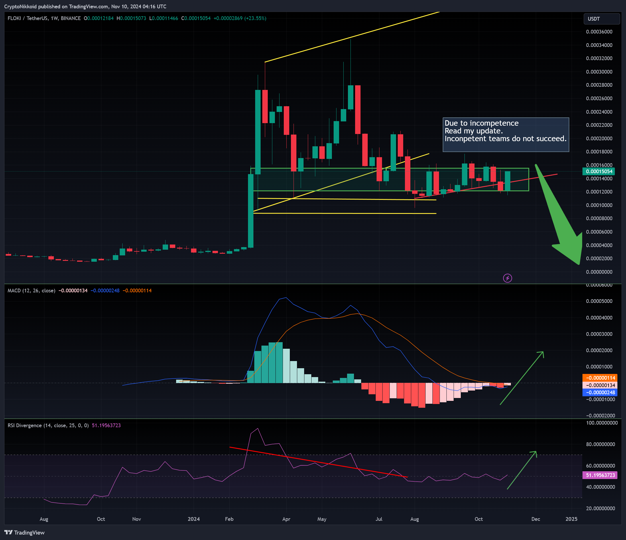 BINANCE:FLOKIUSDT Chart Image by CryptoNikkoid