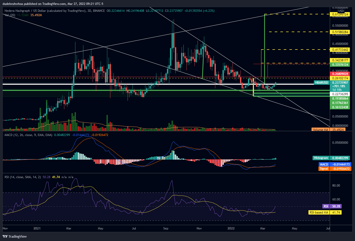 BINANCE:HBARUSD Chart Image by dudebruhwhoa