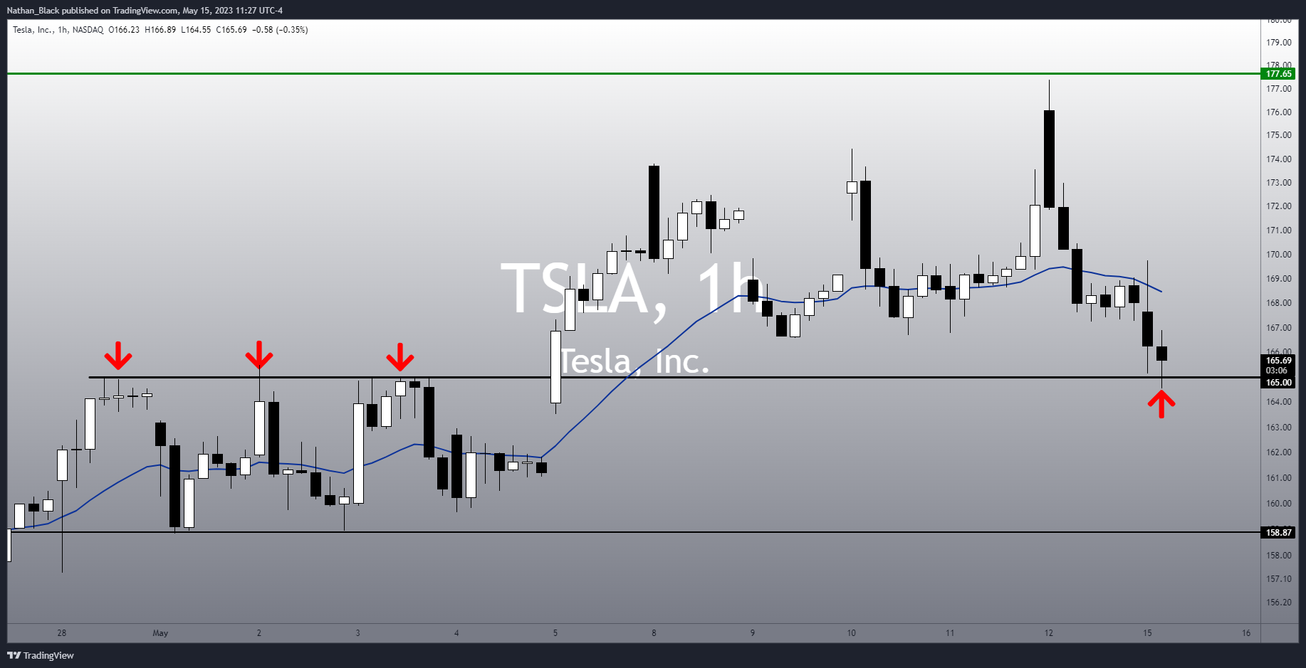 NASDAQ:TSLA Chart Image by Nathan_The_Finance_Hydra