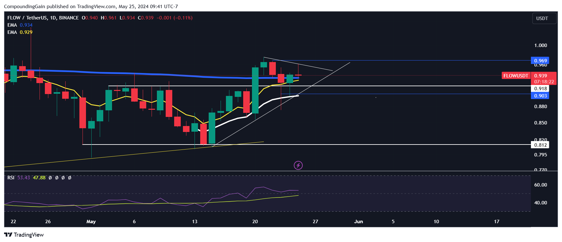 BINANCE:FLOWUSDT Chart Image by CompoundingGain