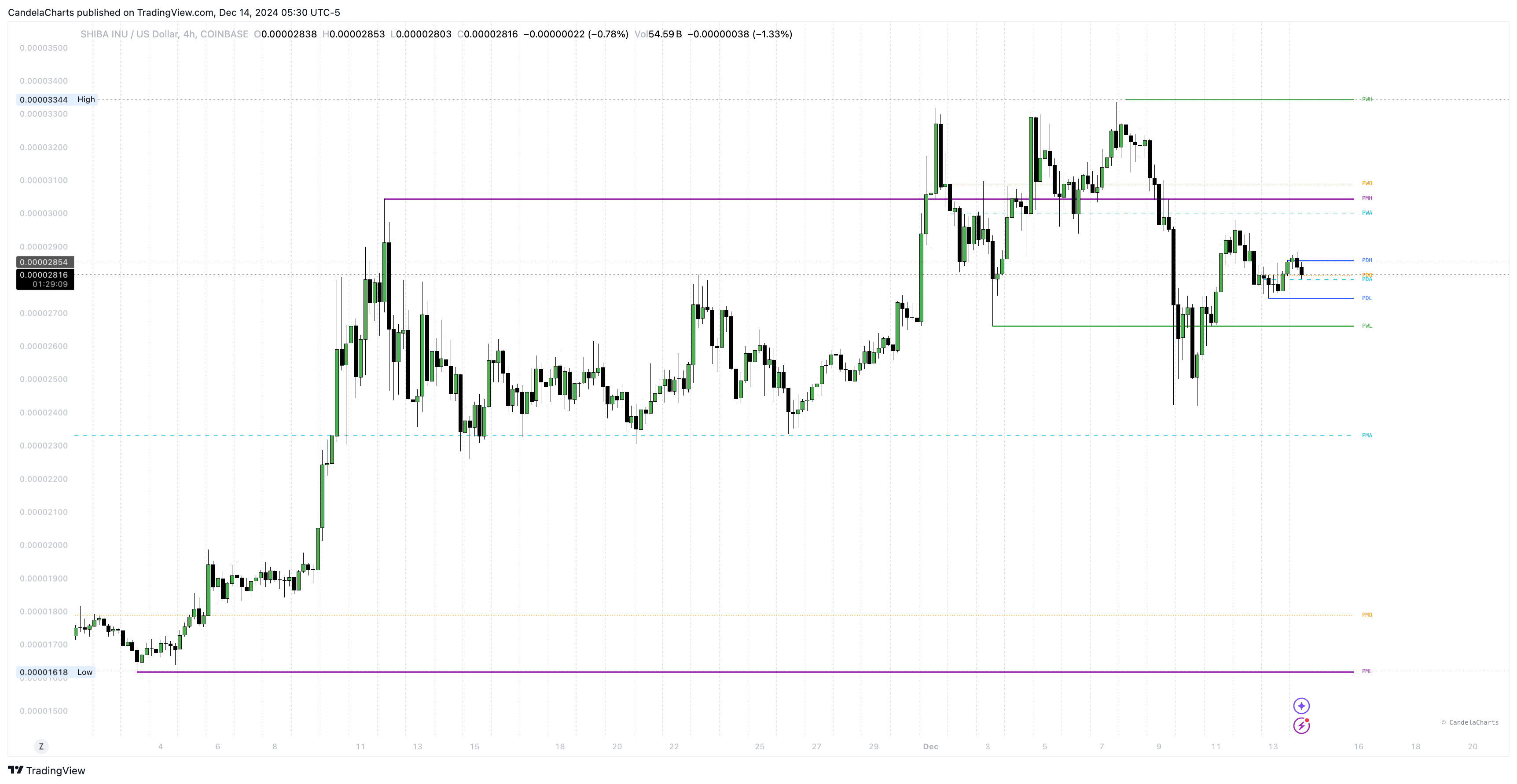 COINBASE:SHIBUSD Chart Image by CandelaCharts